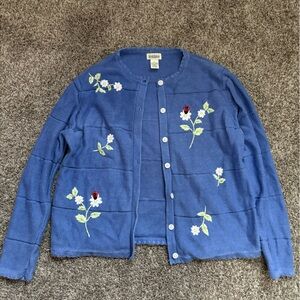 Classic Elements Periwinkle Knit Cardigan